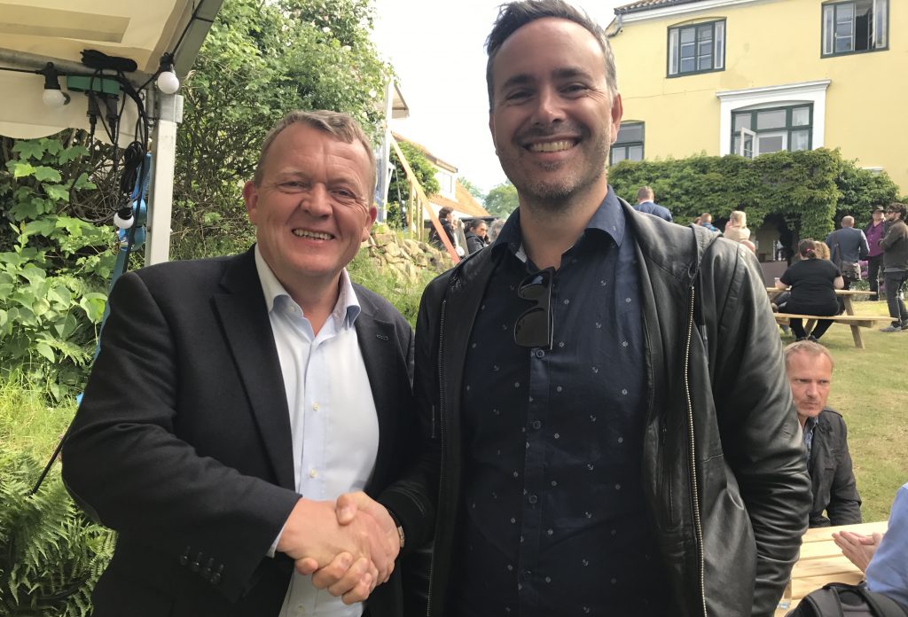 Prime Minister Lars Løkke Rasmussen and Martin Ferro-Thomssen, Conferize