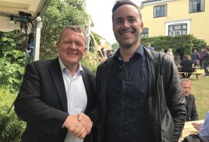Prime Minister Lars Løkke Rasmussen and Martin Ferro-Thomssen, Conferize