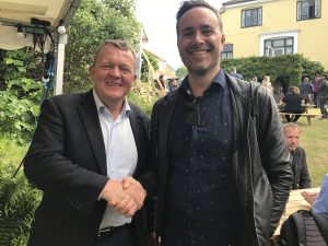 Prime Minister Lars Løkke Rasmussen and Martin Ferro-Thomssen,